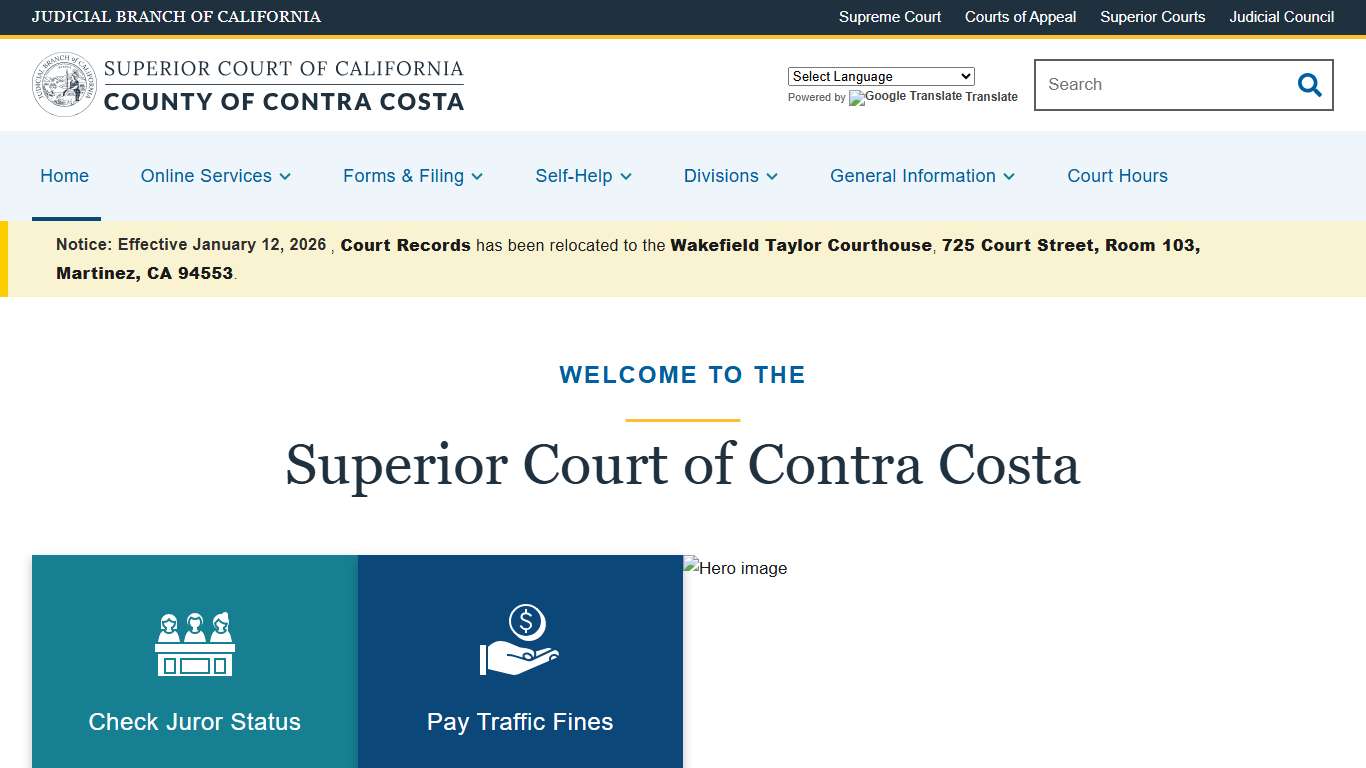 Home Superior Court of California County of Contra Costa